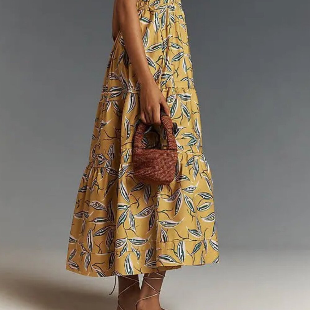 NWT Anthropologie The Somerset Strapless Maxi Floral Dress, Size XS - Picture 4 of 7